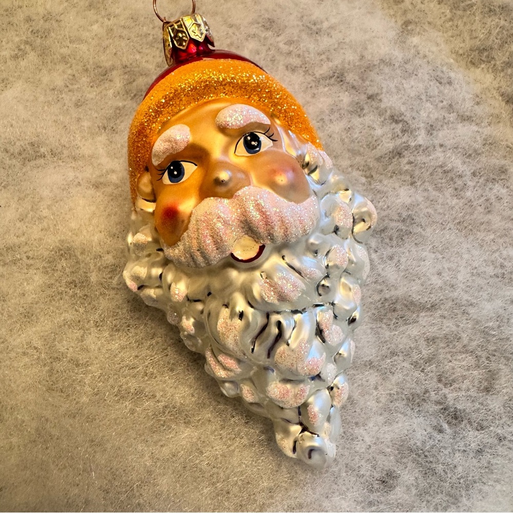 Christopher Radko Vintage Santa Two’s Company Ornament Double Sided‎ Santa Claus